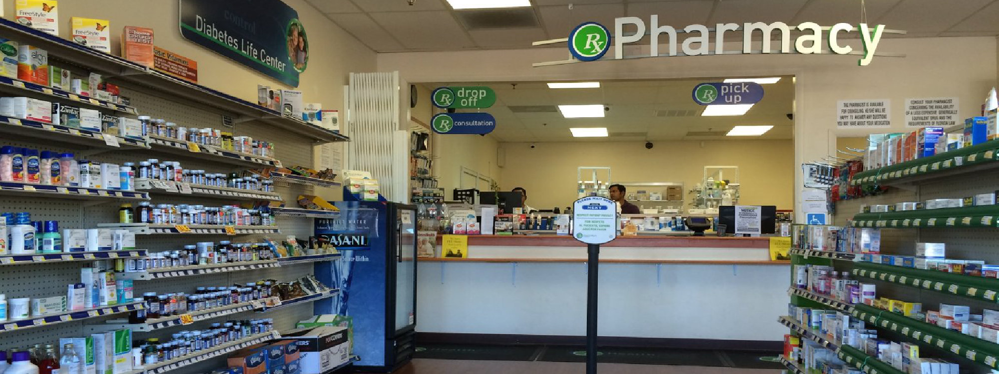 counter of the ricker pharmacy